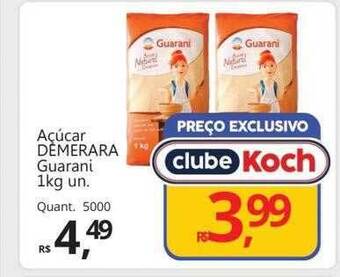 Supermercados Koch Açúcar demerara guarani oferta