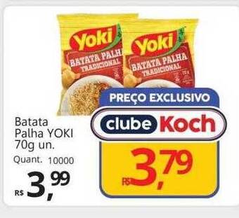 Supermercados Koch Batata palha yoki oferta