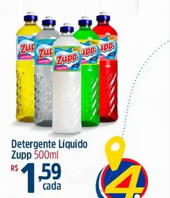 Quartetto Supermercados Detergente líquido zupp oferta