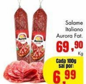 Barbosa Supermercados Salame Italiano Aurora Fat. 100g oferta