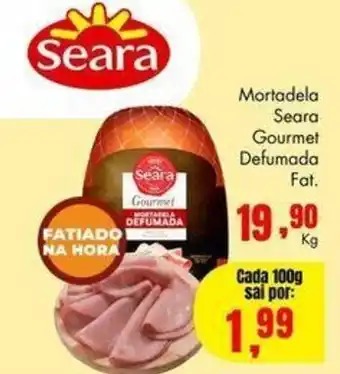 Barbosa Supermercados Mortadela Seara Gourmet Defumada Fat. 100g oferta