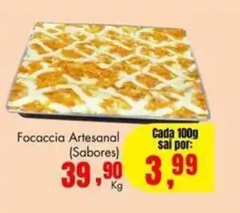 Barbosa Supermercados Focaccia Artesanal sabores 100g oferta