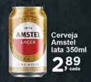 Rossi Supermercado Cerveja Amstel lata 350ml oferta