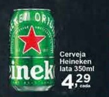 Rossi Supermercado Cerveja Heineken lata 350ml oferta