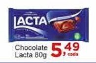 Rossi Supermercado Chocolate Lacta 80g oferta