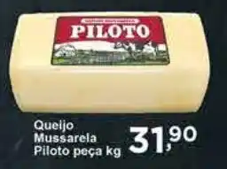 Rossi Supermercado Queijo Mussarela Piloto peça 1kg oferta