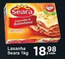 Rossi Supermercado Lasanha Seara 1kg oferta