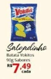 Salgadinho batata Yokitos 90g sabores