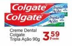 Rossi Supermercado Creme Dental Colgate Tripla Ação 90g oferta