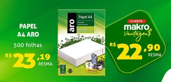 Papel A4 Aro 500 folhas