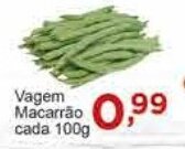 Rossi Supermercado Vagem Macarrão Cada 100g oferta