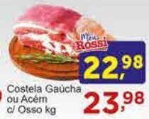 Rossi Supermercado Costela Gaúcha ou Acém c/ osso 1kg oferta