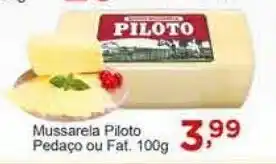 Rossi Supermercado Mussarela Piloto Pedaço ou fat. 100g oferta