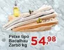 Rossi Supermercado Peixe tipo Bacalhau Zarbo 1kg oferta