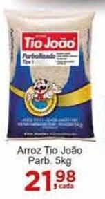 Rossi Supermercado Arroz Tio João Parb. 5kg oferta