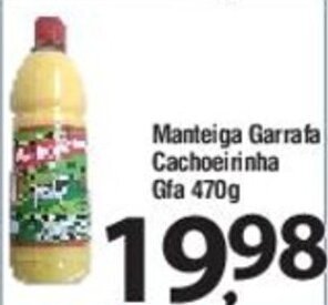 O Boticário Manteiga garrafa Cachoeirinha Gfa 470g oferta