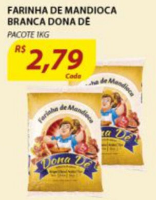 Assaí Atacadista Farinha de mandioca Branca Dona De 1kg oferta