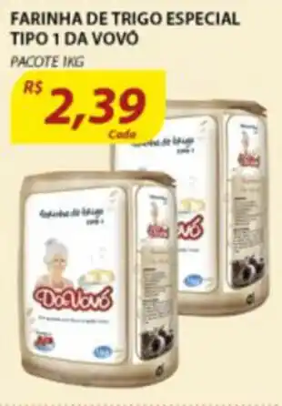 Assaí Atacadista Farinha de Trigo Especial Tipo 1 da Vovo 1kg oferta