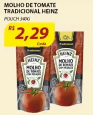 Assaí Atacadista Molho de Tomate Tradicional Heinz 340g oferta