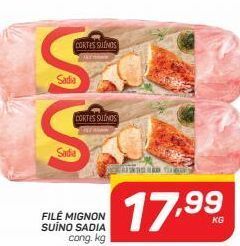 GBarbosa Filé mignon suíno sadia cong. kg oferta