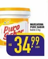 Mercantil Rodrigues Margarina puro sabor balde 3 kg oferta