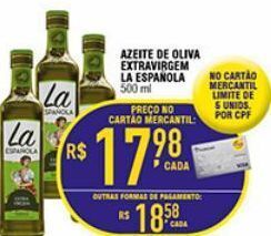 Mercantil Rodrigues Azeite de oliva extravirgem la española 500ml oferta