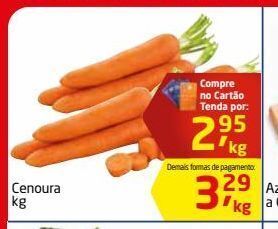 Tenda Atacado Cenoura kg oferta