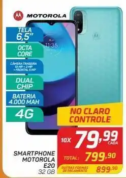 GBarbosa Smartphone motorola e20 32 gb oferta