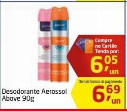 Tenda Atacado Desodorante aerossol above 90g oferta