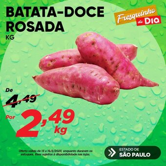 Dia Batata-doce Rosada 1kg oferta