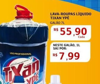 Assaí Atacadista Lava roupas Líquido Tixan Ypê 7L oferta