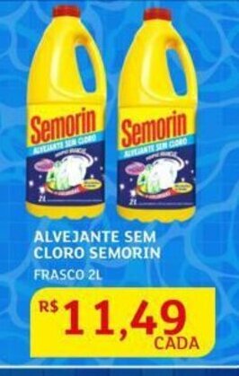 Assaí Atacadista Alvejante sem Cloro Semorin 2L oferta