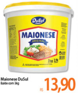Atacadão Maionese DuSul 3kg oferta