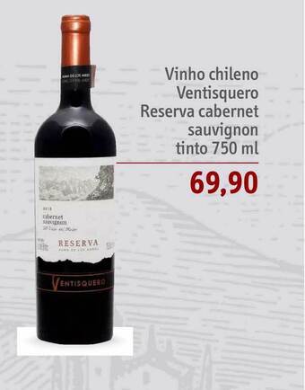 Sonda Vinho Chileno Ventisquero Reserva Cabernet Sauvignon Tinto 750ml oferta