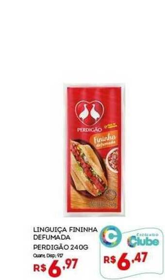 Bistek Supermercados Linguiça Fininha Defumada Perdigão 240g oferta