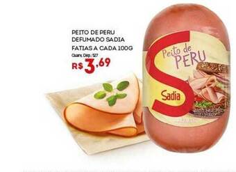 Bistek Supermercados Peito De Peru Defumado Sadia Fatias Cada 100g oferta