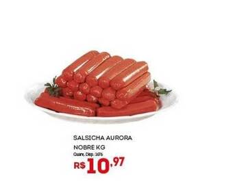 Bistek Supermercados Salsicha Aurora Nobre 1kg oferta