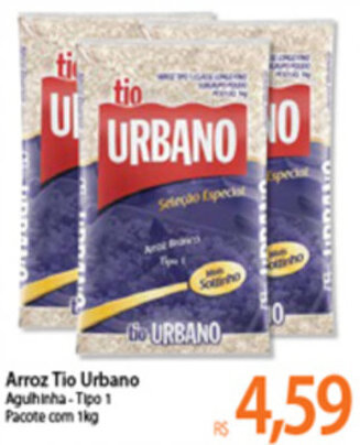 Atacadão Arroz Tio Urbano 1kg oferta