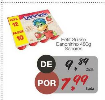 Supermercado Dalben Petit Suisse Danoninho Sabores 480g oferta