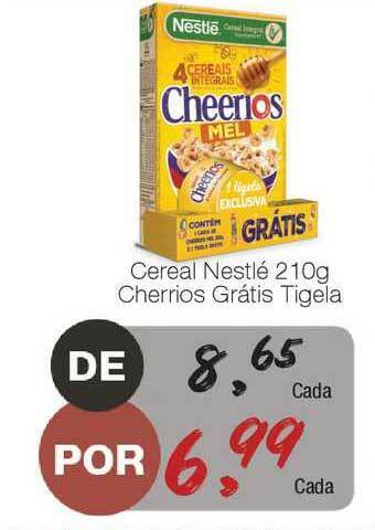 Supermercado Dalben Cereal Nestlé Cherrios Grátis Tigela 210g oferta
