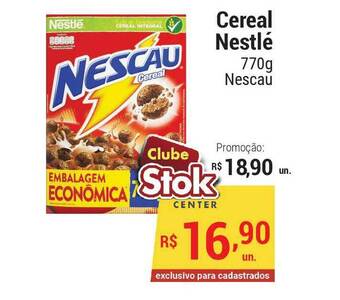 Stok Center Cereal Nestlé Nescau 770g oferta