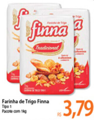 Atacadão Farinha de Trigo Finna 1kg oferta