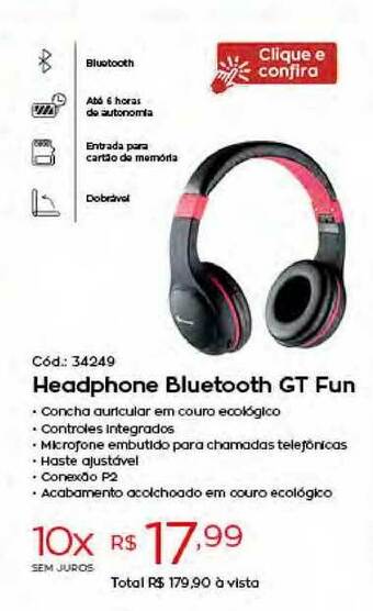 Headphone Bluetooth Gt Fun