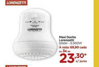 Carrefour Maxi Ducha Lorenzetti oferta