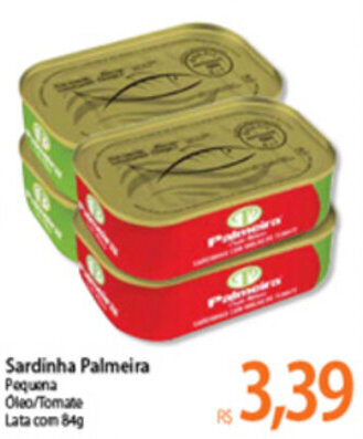 Atacadão Sardinha Palmeira 84g oferta