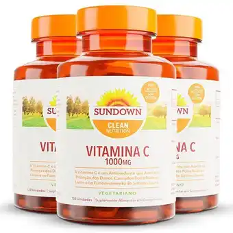 Pão de Açúcar Kit 3 vitamina c sundown 1000 mg 30 comprimidos oferta