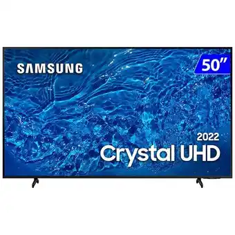 Gazin Smart tv samsung led 50” 4k wi-fi tizen comando de voz un50bu8000gxzda oferta