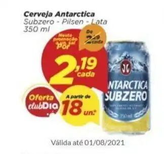 Dia Cerveja Antarctica Lata 350ml oferta