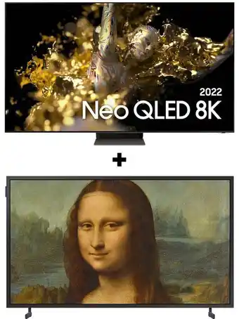 Samsung Combo smart tv 65" neo qled 8k qn700b 2022 + tv 32 polegadas qled the frame 2022 32ls03b oferta