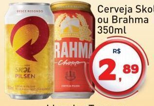Tonin Superatacado Cerveja skol ou brahma 350ml oferta